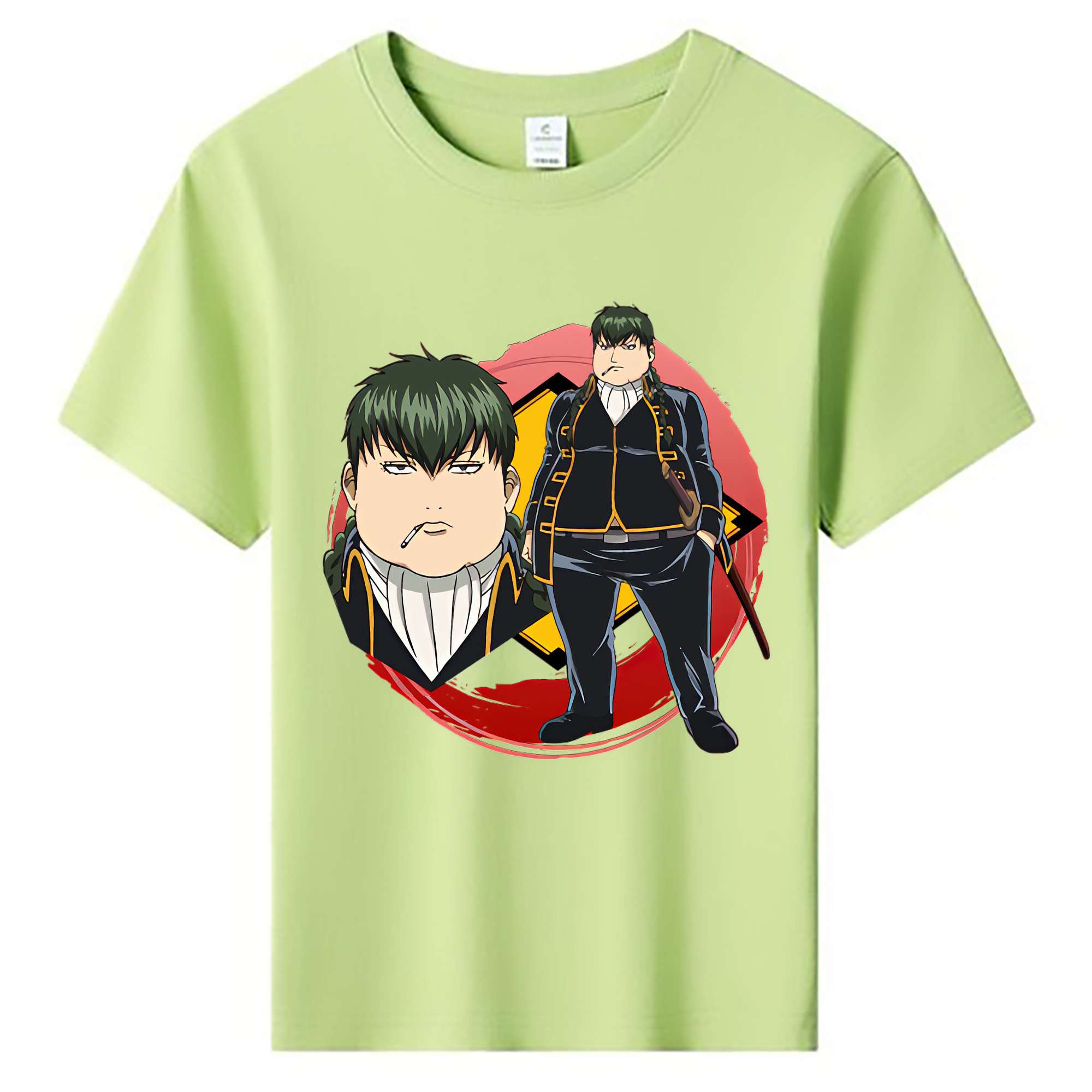 （画像用） ぎんたま 坂田銀時（さかたぎんとき） 神楽 志村新八（しむら しんぱち） GINTAMA Sakata Gintoki Kagura Shimura Shinpachi 綿100％キッズTシャツ（フロントプリント）